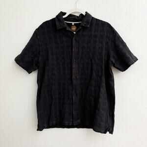 Common People Mapper Short Sleeve Shirt Washed Black Mens Large